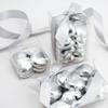 Italian Options Milk Chocolate Hearts, 1 KG approx 166 Pieces, Silver Foil view 4