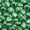 Italian Options Milk Chocolate Hearts, 500 grams approx 83 Pieces, Green Foil view 3