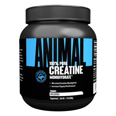 ANIMAL Pure Creatine Monohydrate Pure, micronised Creatine Monohydrate Powder 5 g Creatine per Serving Easily Absorbed & unflavoured 500 g