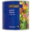 Chef's Larder Peach Halves in Light Syrup 2650g x 6 view 1