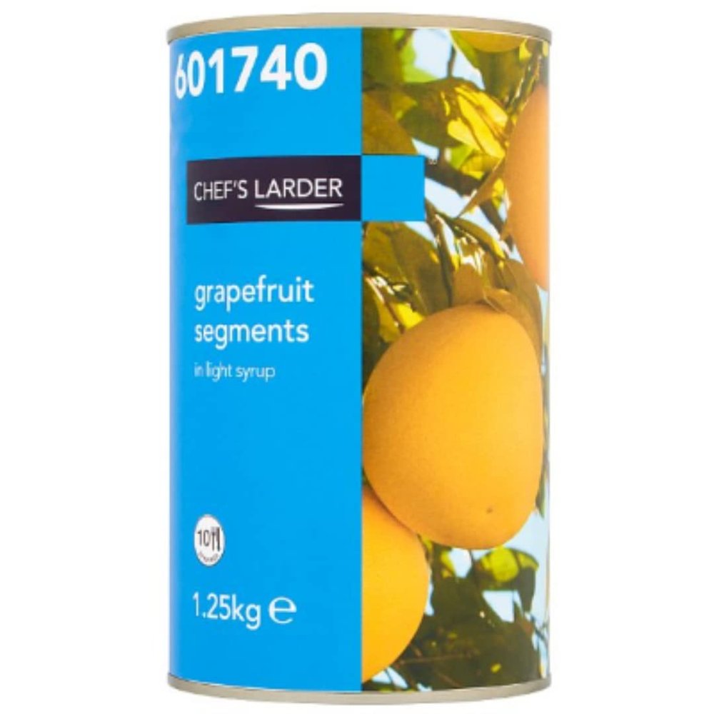 Chef's Larder Grapefruit Segments in Light Syrup 1250g x 1