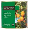 Chef's Larder Mandarin Segments in Light Syrup 2650g x 1 view 1