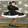 Lockable & Escape Proof PVC French Maids Uniform Sissy Maid (Small 10-12) view 4