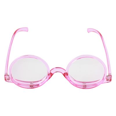 Millya Women Rotatable Make-Up Magnifying Glasses Flip Up Spectacle Lense Eyeglasses for Reading (Purple, +2.5)