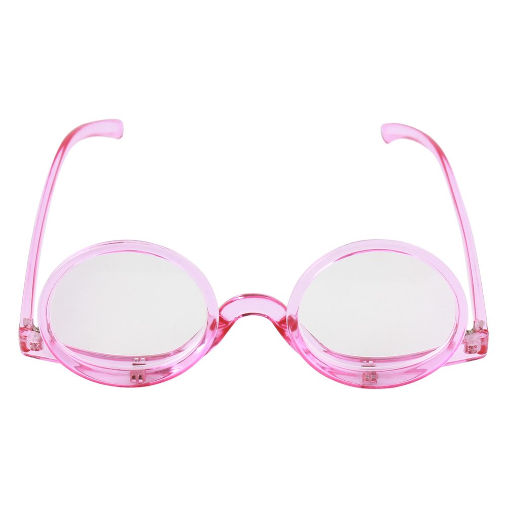 Millya Women Rotatable Make-Up Magnifying Glasses Flip Up Spectacle Lense Eyeglasses for Reading (Purple, +2.5)