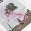 Millya Women Rotatable Make-Up Magnifying Glasses Flip Up Spectacle Lense Eyeglasses for Reading (Purple, +2.5) view 3