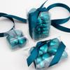 Italian Options Milk Chocolate Foiled Hearts, 30 Chocolates, Teal Foil view 4