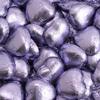 Italian Options Milk Chocolate Foiled Hearts, 100 Chocolates, Lilac Foil view 1
