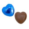 Italian Options Milk Chocolate Foiled Hearts, 75 Chocolates, Royal Blue Foil view 3