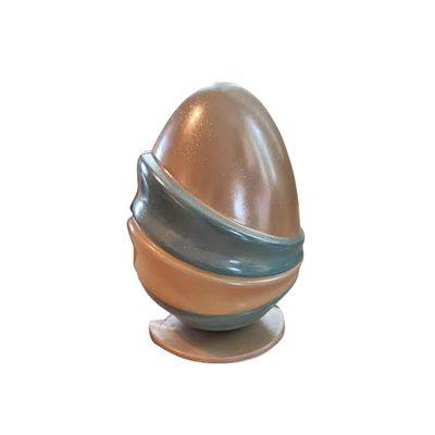 TIFFANY Vegan Milk Chocolate Luxury Easter Egg (Vegan Milk Egg with Vegan White Choc Mini Eggs)