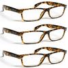 ZIZO EYEWEAR Retro Trendy Plastic Reading Glasses +0.00 - +4.00 Unisex Classic Nerd Geek Designed Specs R142 (3 Pairs Tortoiseshell, +3.50 Magnification) view 1