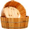 1 Pc Wooden Foot Bath Bucket, Premium Pedicure Bowl Foot Spa Massage Pedicure Barrels, Wooden Foot Basin, Solid Wood Foot Tub for Soaking Feet view 1