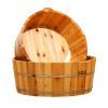 1 Pc Solid Wood Foot Tub, for Soaking Feet Wooden Foot Bath Bucket, Household Foot Bath Barrel, Smooth Wood Foot Bath Basin Foot Soak Tub, Pedicure Bowl Foot Spa Massage Pedicure Barrels view 1
