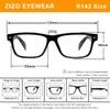 ZIZO EYEWEAR Retro Trendy Plastic Reading Glasses +0.00 - +4.00 Unisex Classic Nerd Geek Designed Specs R142 (3 Pairs Black/Red Arms, 0.00) view 2