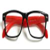 ZIZO EYEWEAR Retro Trendy Plastic Reading Glasses +0.00 - +4.00 Unisex Classic Nerd Geek Designed Specs R142 (3 Pairs Black/Red Arms, 0.00) view 3