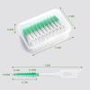 WQSS AOEIU Dual-Use Interdental Brushes, 160 Pieces Wisdom Interdental Brushes with Storage Case, Dental Tooth Flossing for Braces Oral Cleaning, Dental Floss Stick, Toothpick Cleaning Tool (Green) view 4