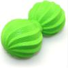 DAUJI Massage Ball Pain Stress Relief Trigger Point Therapy for Muscle Knot Fitness Yoga Injection Molded TPE Peanut Spiral Massage Ball (Color : Black blue green orange) view 1