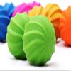 DAUJI Massage Ball Pain Stress Relief Trigger Point Therapy for Muscle Knot Fitness Yoga Injection Molded TPE Peanut Spiral Massage Ball (Color : Black blue green orange) view 4