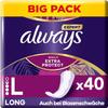 Always Daily Extra Protect Women's Pantiliners, Long (40 Pads), Giga Pack, Odour-Neutralising, Breathable, Flexible view 1