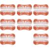 WoCOyo False Teeth Comfortable Smile Top and Bottom Instant Veneers Fake Teeth Men Women Instant Veneers Cosmetic Teeth Whitening Temporary Prosthesis Teeth,8pairs view 1