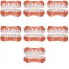 WoCOyo Dentures Cosmetic Veneer Men and Women Instant Veneers Natural Tone Dental Silicone Tooth Whitening Temporary Top Bottom Prosthesis Teeth False Teeth,7pairs view 1
