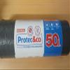 PROTEC&CO Le Seul 4-in-1 Bin Bag 50 L, Heavy Duty, Anti-Bacterial, Anti-Odour, Sliding Handles Roll of 10 Bags view 2