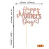 1 Piece Happy Mother's Day Cake Topper with Glitter Hollow Heart Love Mother Cake Pick Best Mother Cake Decorations for Women Birthday Happy Mother Day Theme Party Supplies Rose Gold view 2
