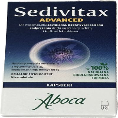 Aboca Sedivitax Advanced 30 Capsules