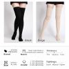 AAGAZA Varicose Compression Stockings 23-32mmhg Thigh High Compression Stockings Closed Graduated Pressure Sleep Feet Varicose Vein 5XL Black/39 (Color : Black, Size : S) view 3
