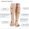 AAGAZA Varicose Compression Stockings 34-46mmhg Open Toe Compression Knee High Calf Varicose Veins Shaping Graduated Pressure Socks 4XL Beige(34-46mmHg)/67 (Color : Black(34-46mmhg), Size : L) view 4