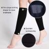 AAGAZA Varicose Compression Stockings 23-32mmhg Elastic Compression Sock Women Vein Fatigue Relief Leg Warmer Pressure Calf Sleeve 5XL Beige/44 (Color : Black, Size : 5XL) view 3