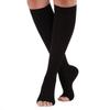 AAGAZA Varicose Compression Stocking Elastic Open Toe Knee High Calf Compression Varicose Veins Shaping Graduated Pressure Stockings L-XL Nude/111 (Color : Black, Size : L-XL) view 1