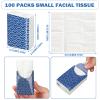 100 Pack Pocket Tissues Travel Packs Bulk 1000 Sheet Small Tissues Pocket Packs 3 Ply Mini Travel Size Tissue Packs Individual Tissue Packs (Cool) view 4