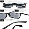 VEVESMUNDO Sun Reading Glasses Sunglasses Rectangle UV Protection Readers with Reading Lenses view 4