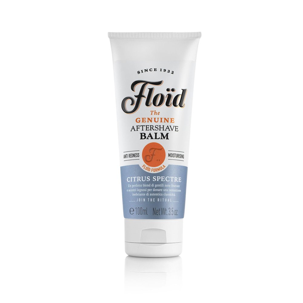 Floid Citrus Spectre Aftershave Balm (100ml), Men's Aftershave Balm with Allantoin, Glycerin and Aloe Juice to Moisturise, Protect, and Regenerate Skin, Soothing Post Shave Balm