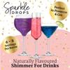 Sparkle Drops Mermaid Shimmer Bundle - Ocean Berry, Blackcurrant & Marshmallow Syrups & Raspberry Fizz Bomb Stars for Drinks, Gin, Cocktails, Sparkling Wine and Prosecco view 2