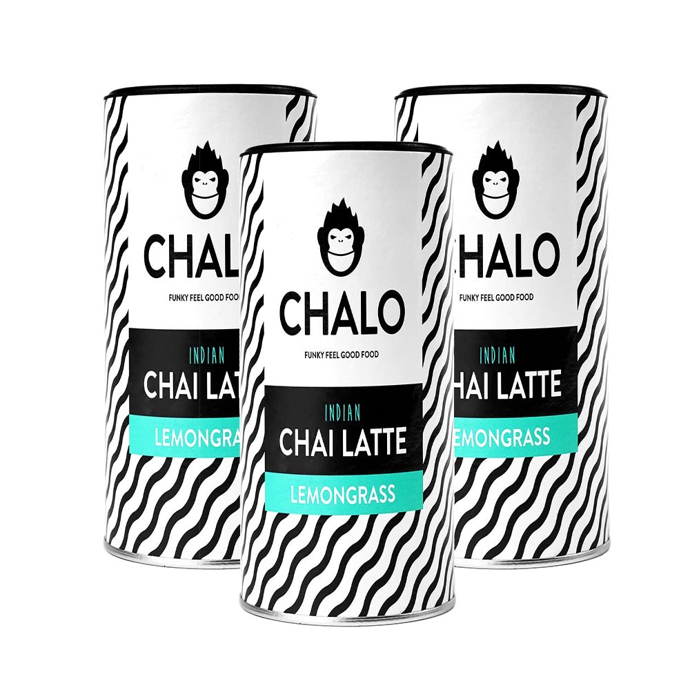 CHALO | Vegan Chai Latte Premix | Lemongrass | The exotic & sweet chai ! | Up to 75 cups |3 x 300GR