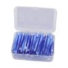 CHICIRIS Interdental Brush, Slim Practical 60Pcs Medical Grade Nylon Wire Braces Cleaner for Adults for Orthodontic Care (Blue) view 1