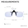 Blue Light Blocking Clip On Glasses for Computer, Digital, Screen & Gaming with Anti-Glare Protective Flip Over Lens to Prevent Eye Strain and Fatigue. Read Optics view 3