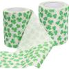 Cabilock 4 Rolls Clover Printing Paper Napkins Toilet Roll Paper Bathroom Napkin for Ply view 2
