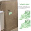 Cabilock 4 Rolls Clover Printing Paper Napkins Toilet Roll Paper Bathroom Napkin for Ply view 4