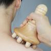 CASLE Wood Mushroom Shape Massage Tool Anti Cellulite Fascia Massage Roller for Full Body Muscle view 4