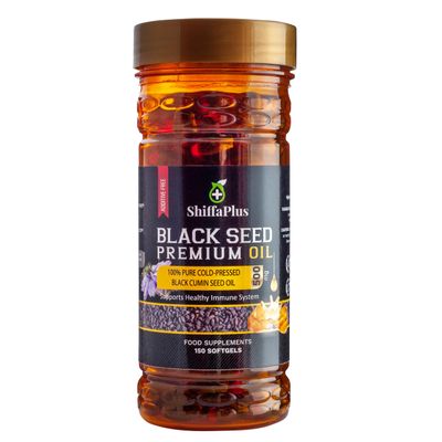 Black Seed Oil Capsules, Premium Cold Pressed Sativa Nigella, High Strength Thymoquenine 2X%, 500mg, 150 Softgels