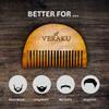 Veraku's Neem Wood Beard Comb for beard styling(1PC) view 2