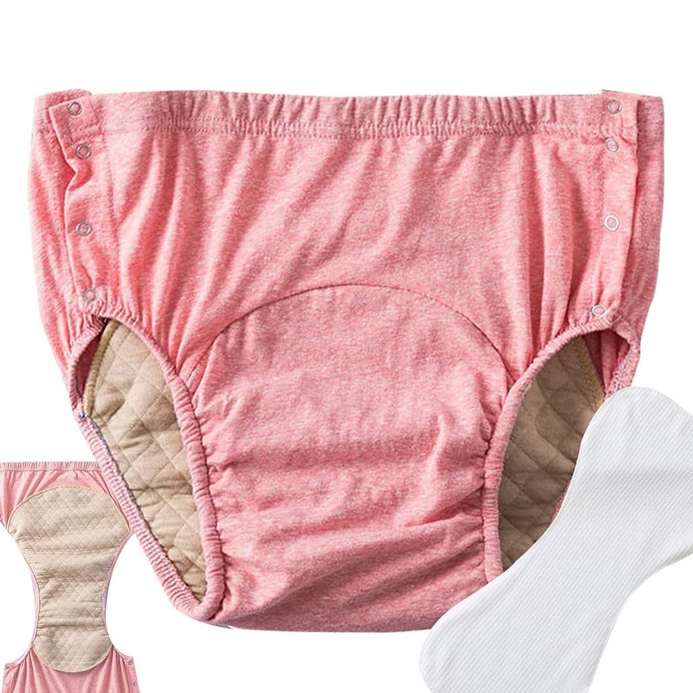 MJZYP Adult Incontinence Underwear Washable Diaper Extra Soft Diapers Leak Protection Nappies Reusable Waterproof Pants for Disability Patients Old Man Urinary Pads X-Large