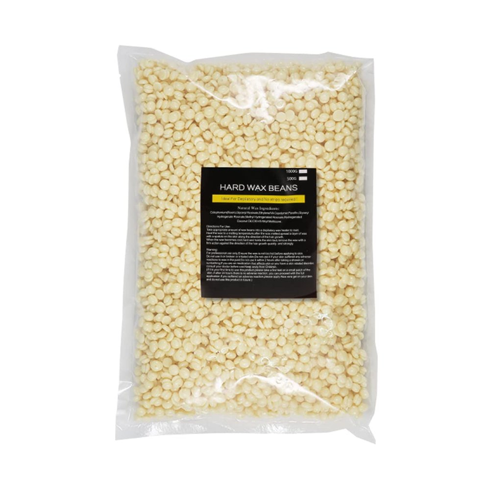 VADO VLTRA Hard Wax Beads 1000g,Hair Removal Wax Beans,Painless Hair Removal, Stripless Depilatory Waxing Pellets Solid Film Beans No Strip Needed (Cream)