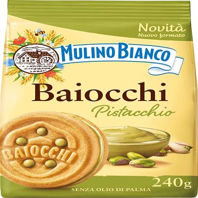 6x Mulino Bianco Pistacchio Kekse mit Pistazien Kekse mit Pistazien und Mrbeteig ideal zum Frhstck oder Snack ohne Palml 240 g