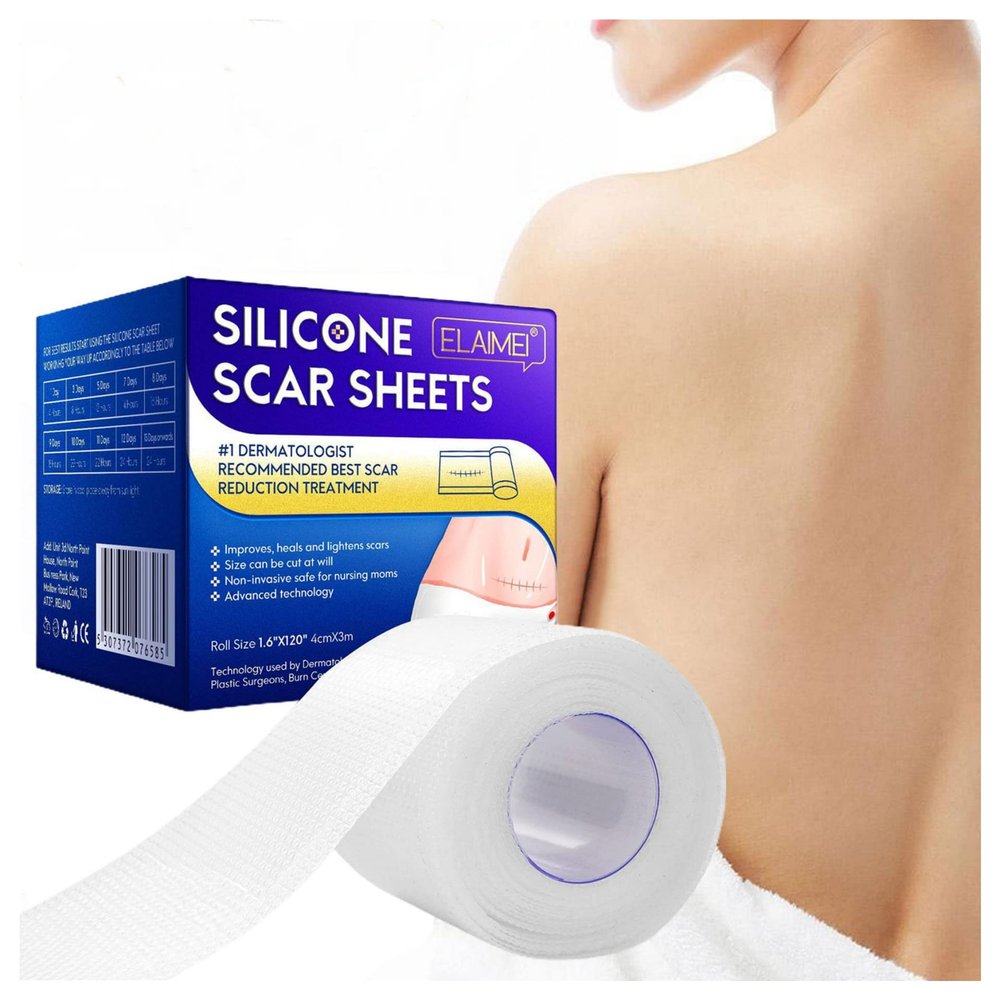 4x300cm (2Pcs) Silicone Patch Treatment Wounds Cover Tape Caesarean Section Burn Acne Sheet Beauty Skin Repair