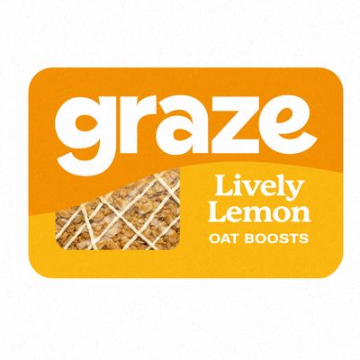 Graze - Lively Lemon Oat Snack Bars, Whole Grain Oats, 50g
