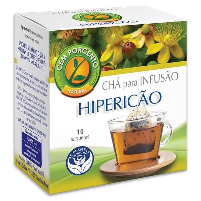 Cem Porcento - St. John's wort (Hypericum perforatum L.) - 8 x 10 teabags (total: 80 teabags)